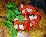 A picture of step 2 of Egg tawa masala.