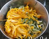 A picture of step 1 of Mixed Zucchini Peels Fry.