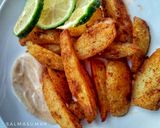 A picture of step 4 of Peri peri Wedges.