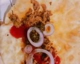 A picture of step 4 of Seekh qeema rolls.