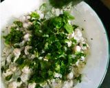 A picture of step 10 of Desi dahi chole.