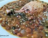 Foto del paso 10 de la receta Guiso de lentejas con pollo y espinacas en olla rápida