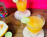 A picture of step 4 of Musk Melon Sharbat.