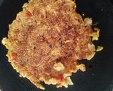A picture of step 4 of Suji chilla.