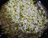 A picture of step 3 of PattaGobi ki sabji.