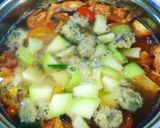 Hình bước làm 4 của món Canh bí nấu thịt băm viên