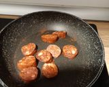 Foto del paso 3 de la receta: Radiatori de queso con chorizo y puerros