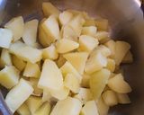 Gombás szívpörkölt, krumpligombóccal recept fázis 5 fotója