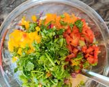 A picture of step 2 of Cottage Cheese Salad.