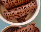 A picture of step 4 of Chocolate Net Crepes.