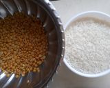 A picture of step 1 of Dal Khichdi.