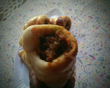 A picture of step 5 of Bread cones II.
