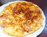 Omlett tortillában, friss zöldségekkel recept fázis 3 fotója
