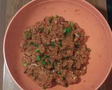 A picture of step 2 of Moti Pulao.