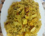 A picture of step 5 of Green peas potato paneer polaw / basmati rice.