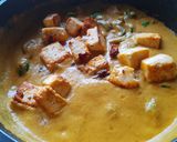 A picture of step 4 of Paneer Capsicum Sabji.