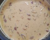 A picture of step 5 of Ganesh puja chana Moong dal jaggery milk payasam.