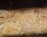 A picture of step 9 of Veg frankie roll.