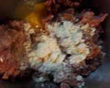 A picture of step 2 of Two Meatloaf in one pan.