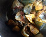 A picture of step 2 of Moong Dal with Hilsa fish.