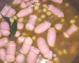 Foto del paso 2 de la receta Garbanzos con salchichas frescas