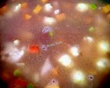 A picture of step 8 of Foxtail Millet veggies soup.
