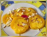 A picture of step 6 of Stuffed Mango Ice cream Kulfi.
