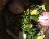 A picture of step 1 of California Farm Seafood Casserole.
