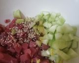 Foto del paso 2 de la receta: Ensalada de atún con toque oriental 🥗🐬😑