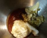 A picture of step 1 of Sandwich Spread.