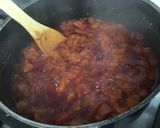 Une image de l'étape 6 de Compote de prunes d'ente et pêches de vigne.
