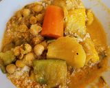 Une image de l'étape 5 de Couscous algerien poulet et agneau #mars.