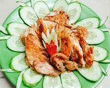 Hình bước làm 2 của món Ức gà áp chảo
