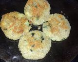 A picture of step 4 of Quinoa Tikki Chaat.