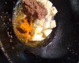 A picture of step 3 of Papad ki Sabzi.