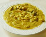 A picture of step 6 of Lima beans poricha koottu.