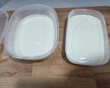 A picture of step 2 of Leche Frita.