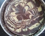 A picture of step 8 of Zebra Cake.