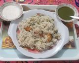 A picture of step 6 of INSTANT PULAV /PULAV PARDA /PULAV- E- CURTAINS. 👩‍🍳🥘💐.
