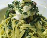 Foto del paso 10 de la receta: Tagliatella con Espinacas, pasas, piñones y mozzarella