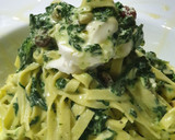 Foto del paso 10 de la receta: Tagliatella con Espinacas, pasas, piñones y mozzarella