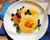 Hình bước làm 3 của món BÁNH RÁN CAM TƯƠI & SỐT DÂU MẬT ONG