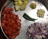 A picture of step 3 of Soya Matar / Soya Green Peas Curry.