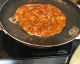 A picture of step 2 of Leftover Roti Tawa Pizza 🍕.