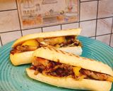 Φωτογραφία βήματος 10 της συνταγής Vegetarian cheesesteak με μανιτάρια
