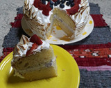 Foto del paso 5 de la receta: Torta de vainilla con merengue italiano y frutos!!❤