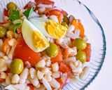 Foto del paso 4 de la receta: Ensalada de alubias blancas con atún y tomate 🍅