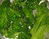 A picture of step 3 of Palak paneer.
