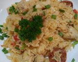 Foto del paso 4 de la receta: Arroz perfumado con chorizos y pechuga de pollo