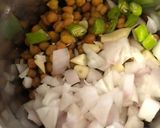 A picture of step 1 of Chana Kofta curry.